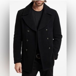 John Varvatos Carlos Peacoat black size 50 new with tags $698
